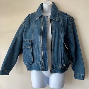 Loose fit denim jacket